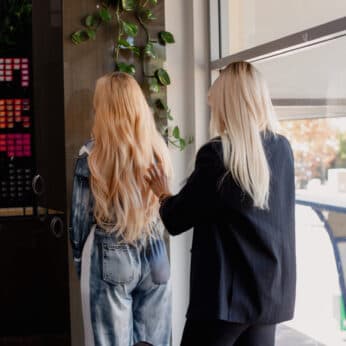 13 Professional hair extensions styling at Pierrot’s hair studio in Perth